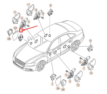 NEW AUDI A6 C6 FRONT RIGHT DOOR CONTROL UNIT LHD 4F0959792T ORIGINAL