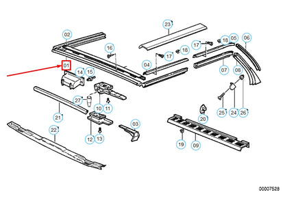 NEW BMW 3 E30 CONVERTIBLE TOP RUBBER SEAL 54318100908 8100908 ORIGINAL