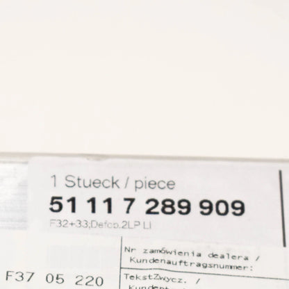 NEW BMW 3 GT F34 FRONT BUMPER LEFT LOWER DEFORMATION ELEMENT 51117289909