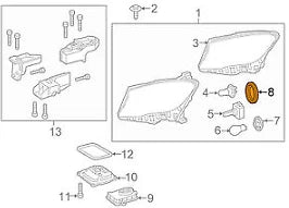 NEW MB GLE W166 FRONT HEADLIGHT BEAM PROTECTIVE CAP A0008268924 ORIGINAL