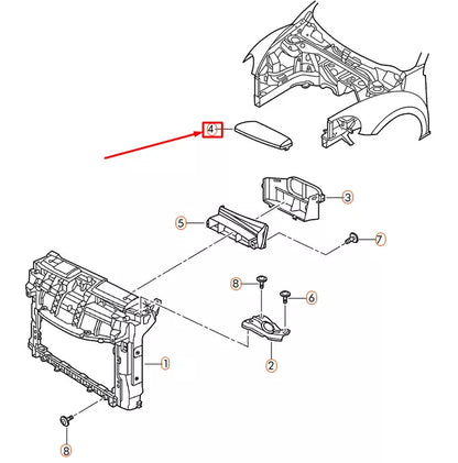 NEW VOLKSWAGEN BEETLE A5 INTAKE AIR DUCT 1K0805965J9B9