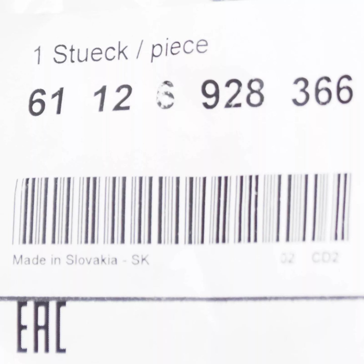 NEW BMW 5 E60 REAR PARKING AID WIRING 61126928366 6928366 ORIGINAL