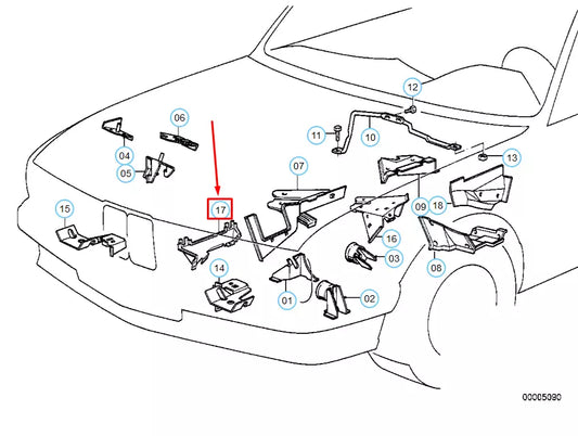NEW BMW 3 E30 AIR FILTER SUPPORT 41141966922 1966922 ORIGINAL