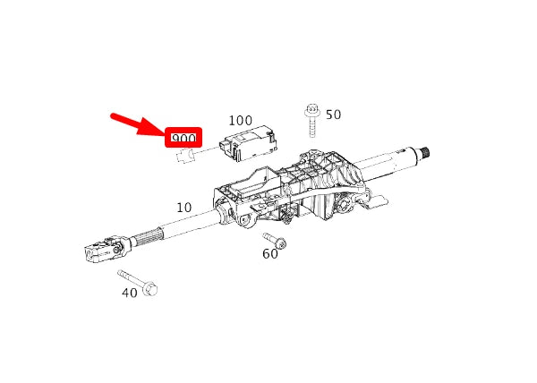 NEW MERCEDES-BENZ CLA C117 ELECTRIC STEERING LOCK HOUSING A0025406281 ORIGINAL