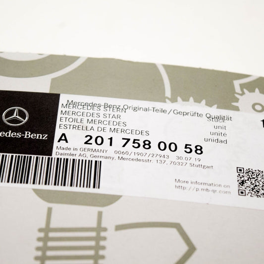 NEW MB E W124 REAR BOOT TRUNK LID EMBLEM BADGE STAR A2017580058 ORIGINAL