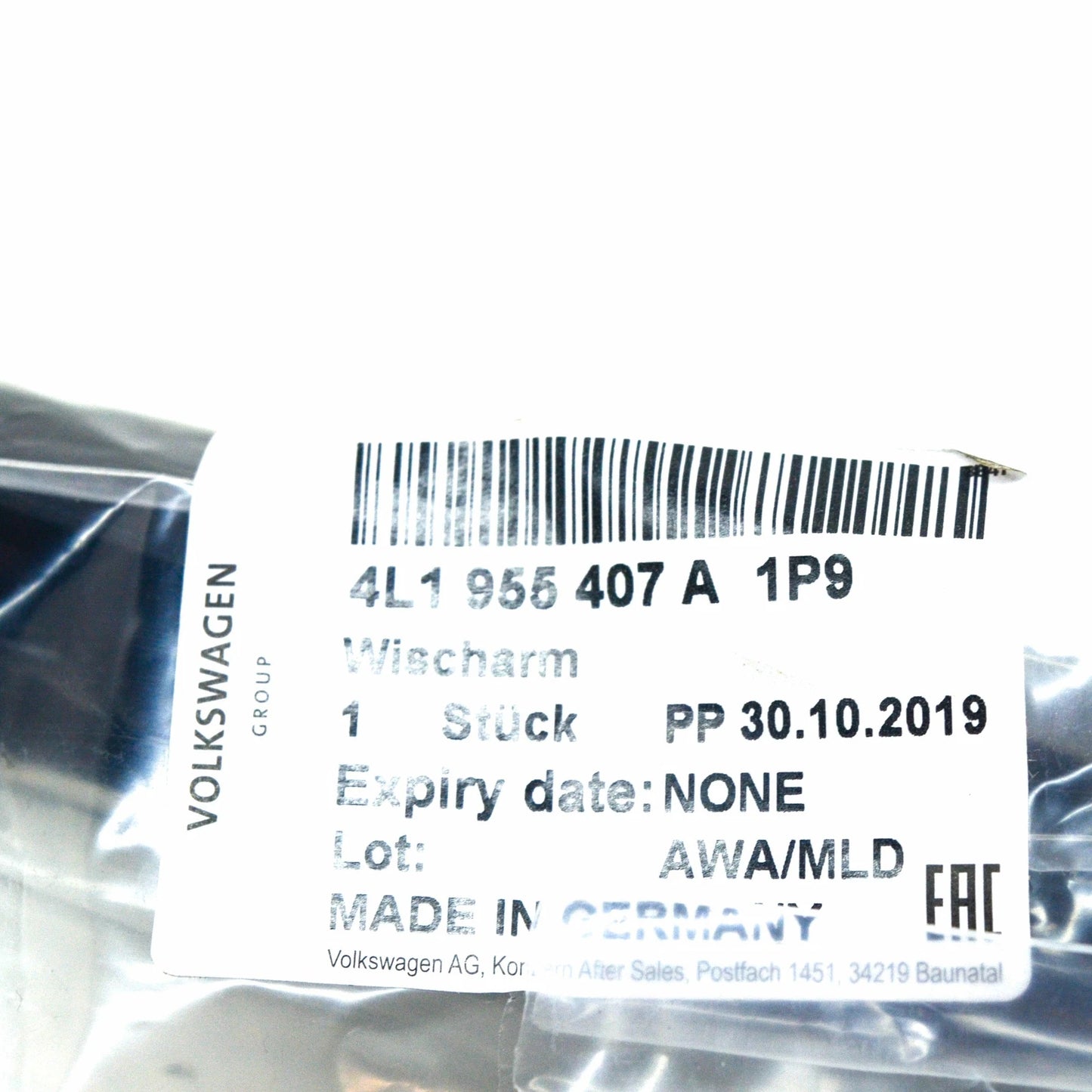 NEW AUDI Q7 4L FRONT WINDOW LEFT WIPER ARM LHD 4L1955407A1P9 2014