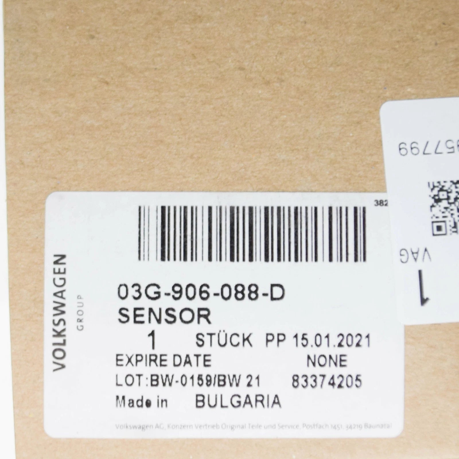 NEW VOLKSWAGEN GOLF MK5 TEMPERATURE EXHAUST SENSOR 03G906088D 2.0 TDI