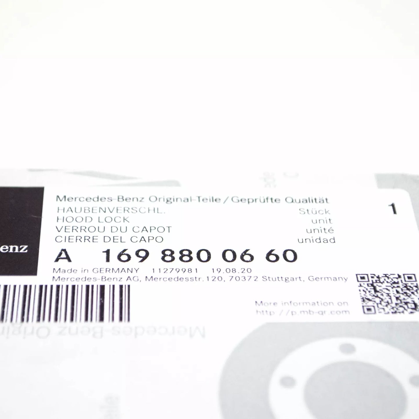 NEW MERCEDES-BENZ B-CLASS W245 BONNET LOCK CATCH A1698800660