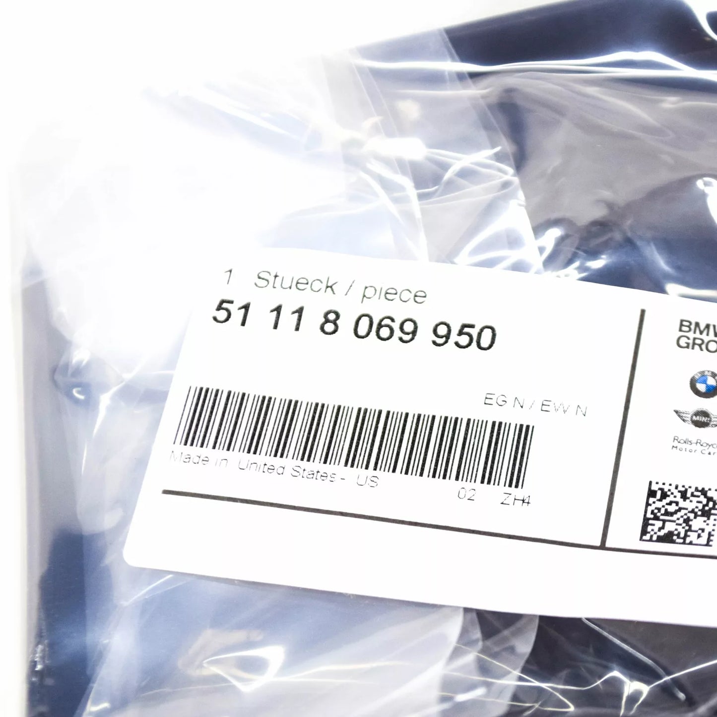 NEW BMW X6 G06 FRONT BUMPER LICENSE PLATE HOLDER ECE M-PAKET 51118069950