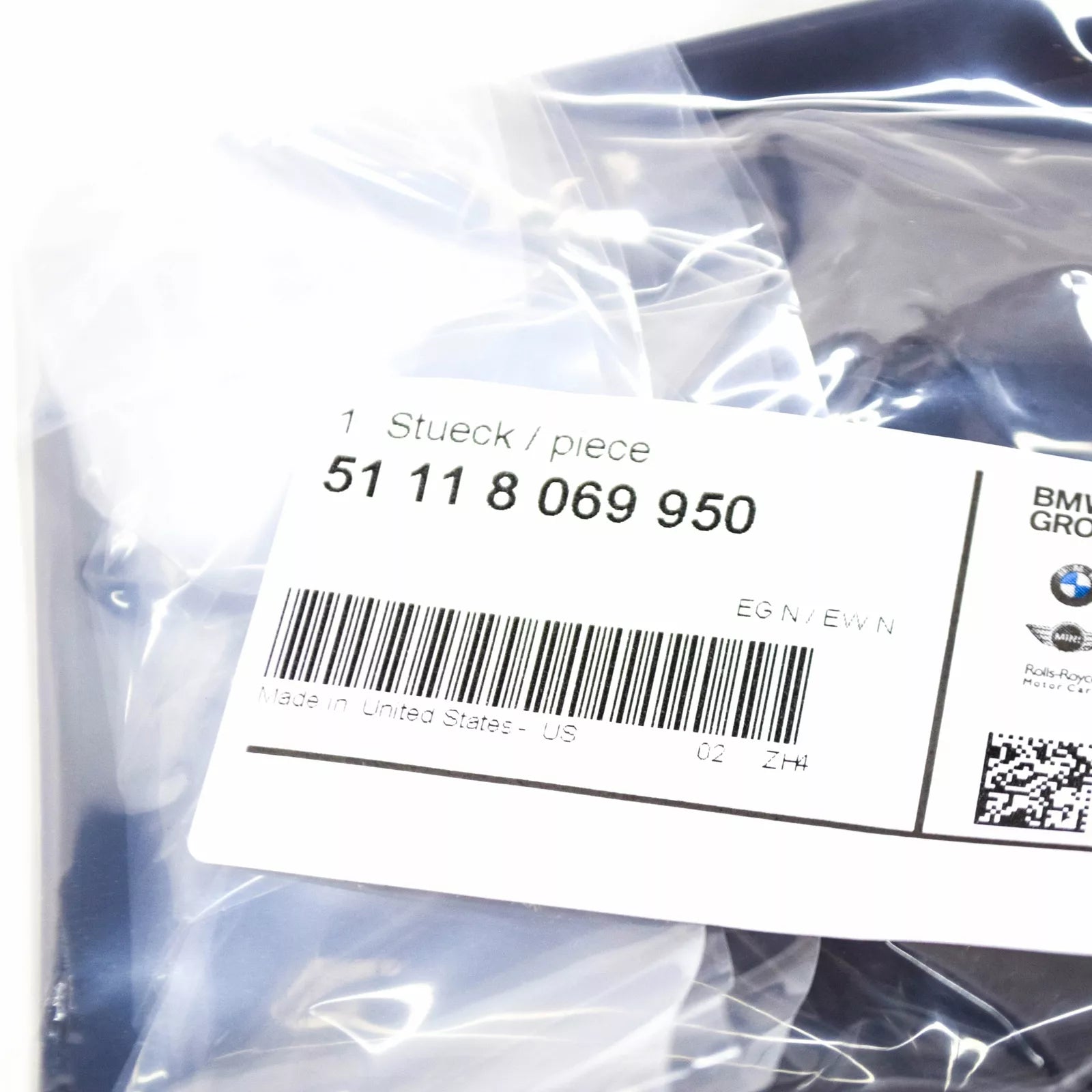 NEW BMW X6 G06 FRONT BUMPER LICENSE PLATE HOLDER ECE M-PAKET 51118069950