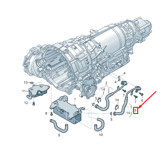 new audi a6 avant c7 engine oil pressure line 4g0317817aa original