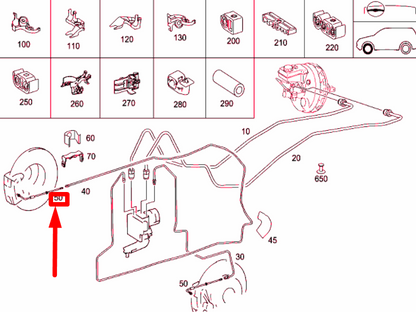 NEW MERCEDES-BENZ R W251 FRONT BRAKE HOSE A251420054864 ORIGINAL