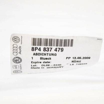 NEW AUDI A3 8P FRONT LEFT DOOR INNER WINDOW APERTURE SEAL 8P4837479