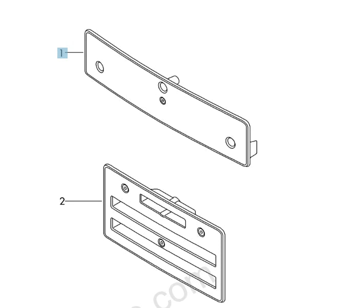 NEW AUDI A8 D4 LICENSE PLATE HOLDER 4H0807285AE3FZ 4H0807285AE 3FZ