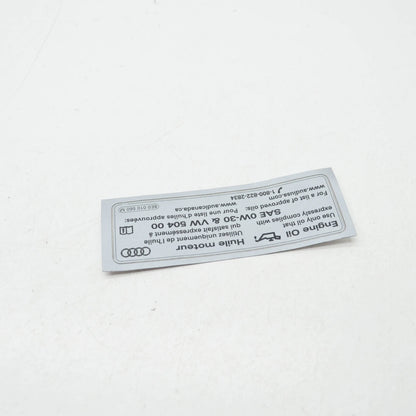 NEW AUDI A3 CABRIO 8V ENGINE DECAL LABEL 8E0010560M ORIGINAL