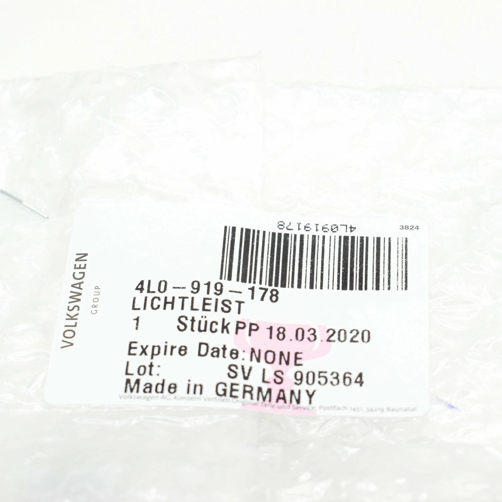 NEW AUDI Q7 4L REAR RIGHT DOOR COURTESY LIGHT FIBRE 4L0919178