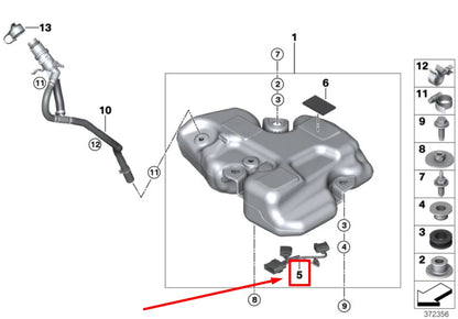 NEW BMW X3 F25 FUEL PUMP WIRING HARNESS 61129300858 9300858 ORIGINAL