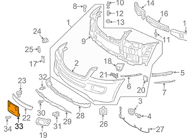 NEW MERCEDES BENZ M W164 FRONT BUMPER LICENSE PLATE BRACKET A1648850081 ORIGINAL