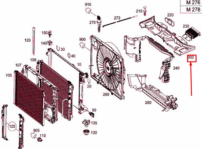 NEW MERCEDES-BENZ CLS C218 COLD AIR INDUCTION A2185000655