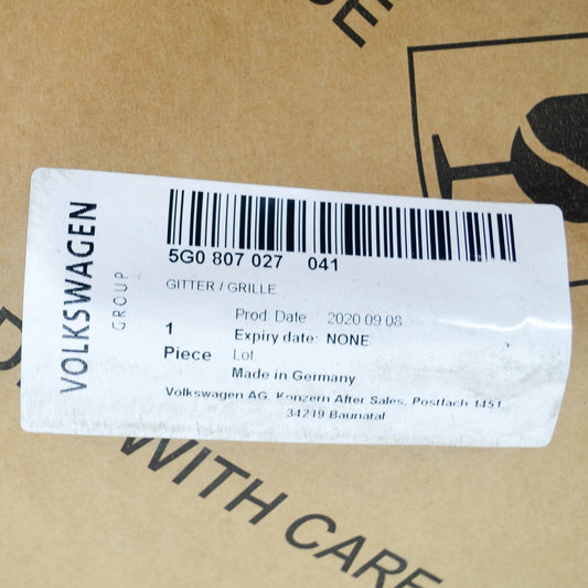 NEW VW GOLF MK7 FRONT BUMPER LEFT VENT GRILLE 5G0807027041 ORIGINAL