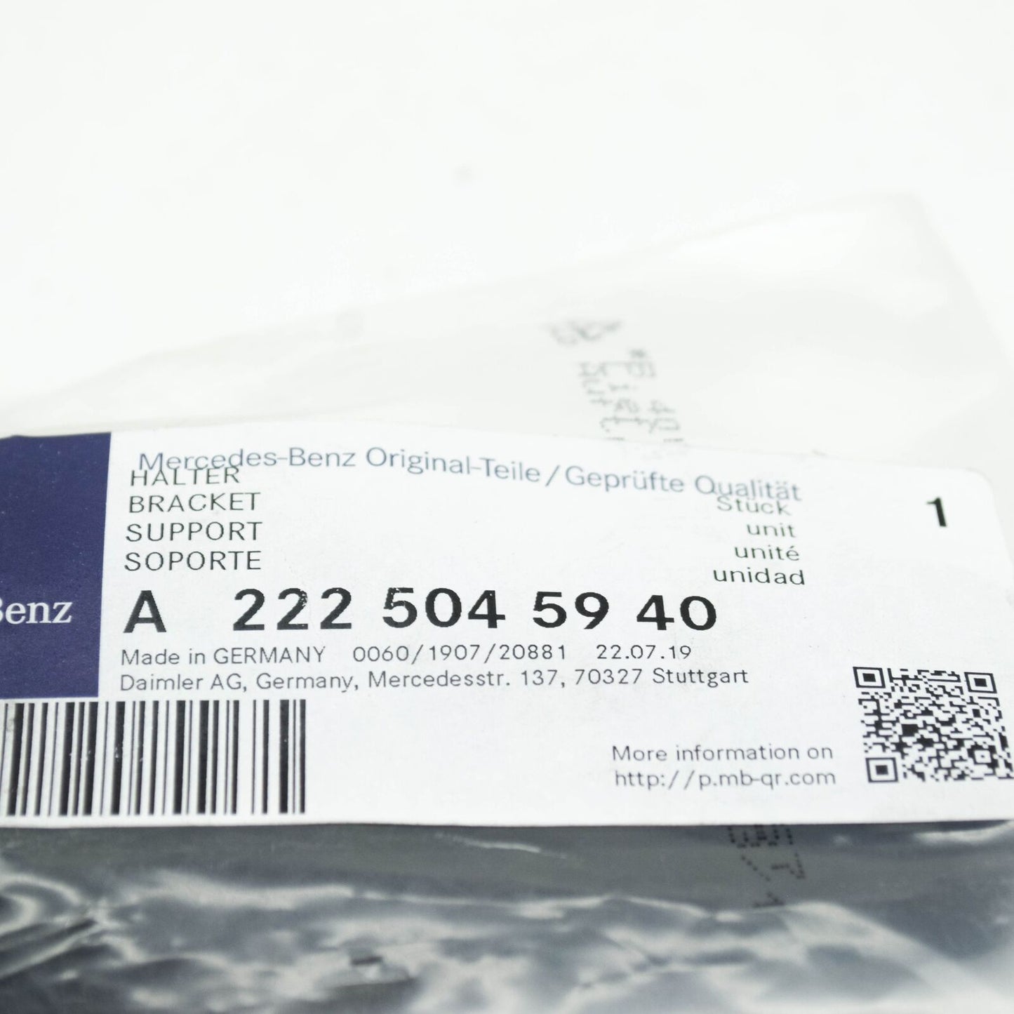 NEW MERCEDES-BENZ S-CLASS W222 RADIATOR RIGHT BRACKET A2225045940 ORIGINAL