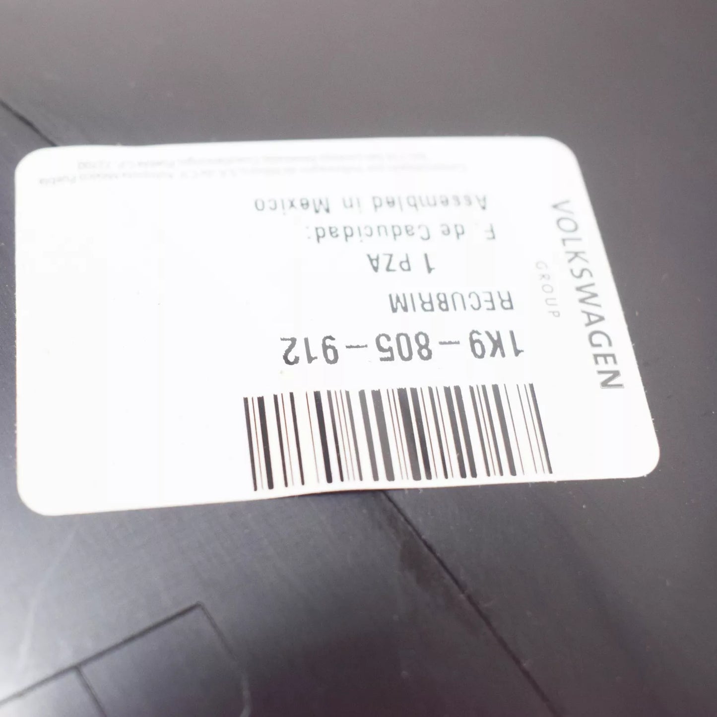 NEW VW GOLF MK7 FRONT RIGHT WHEEL HOUSING LINER LOWER PART 1K9805912