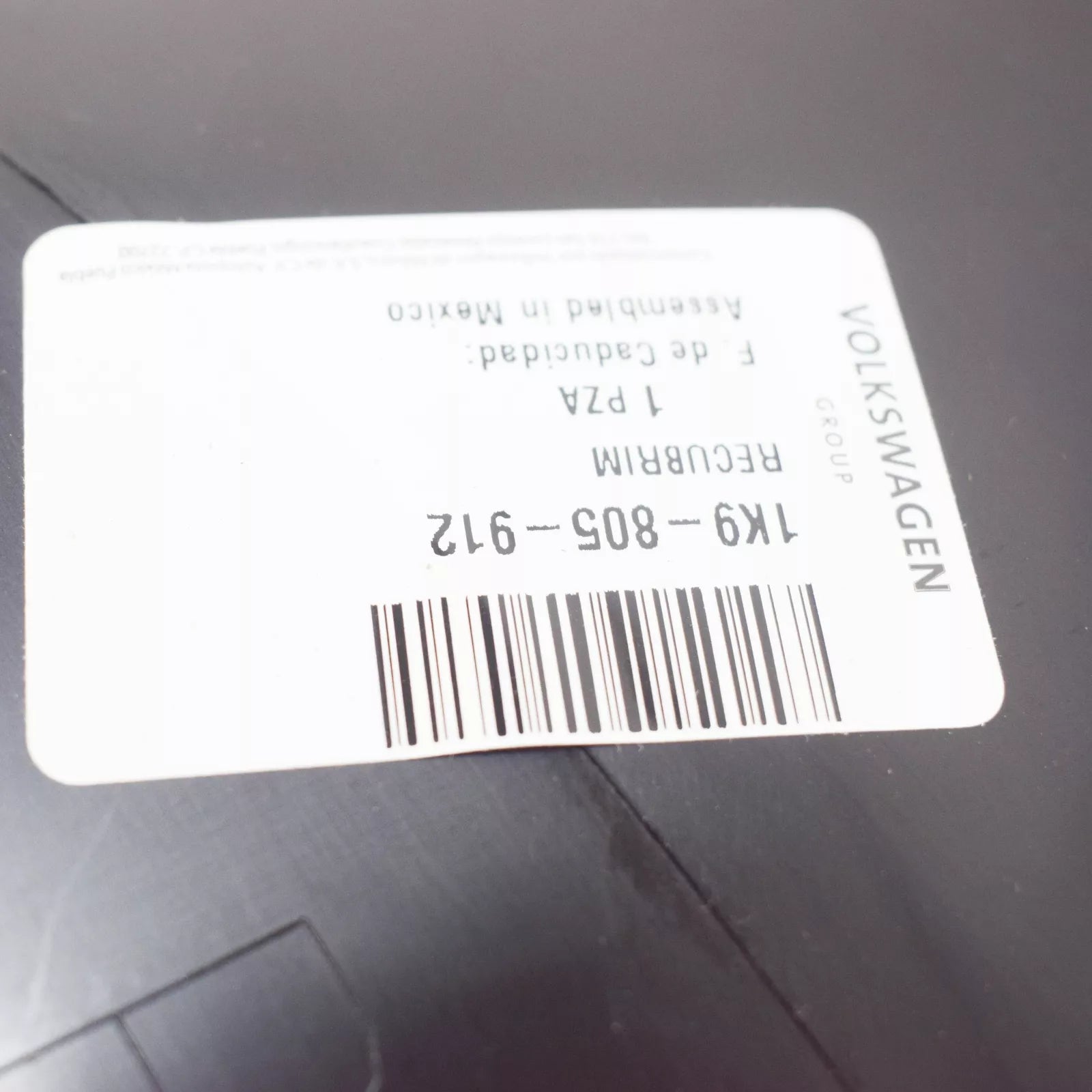 NEW VW GOLF MK7 FRONT RIGHT WHEEL HOUSING LINER LOWER PART 1K9805912