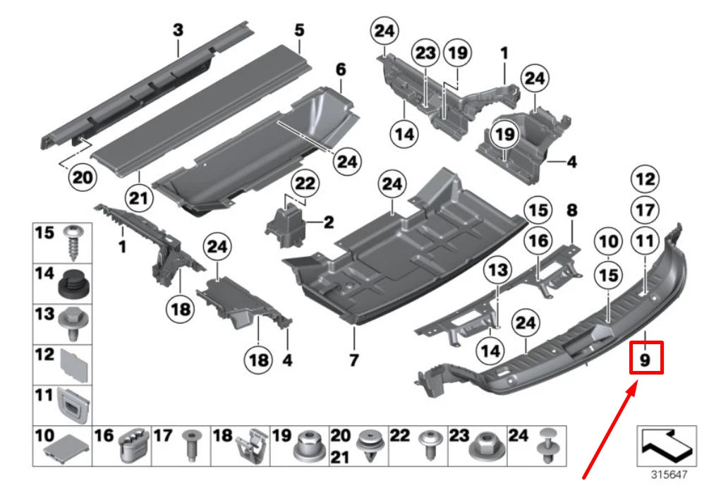 NEW BMW 5 GRAN TURISMO F07 TRUNK LOADING SILL COVER 51479167390 9167390 ORIGINAL