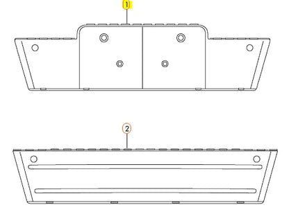 NEW AUDI Q5 FRONT GRILL NUMBER PLATE FILLER DELETE BLACK 8R0807285ET94