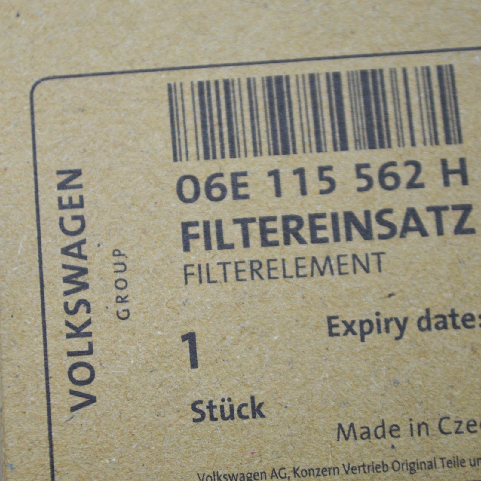 NEW AUDI A6 C6 OIL FILTER 06E115562H 3.0 PETROL ORIGINAL