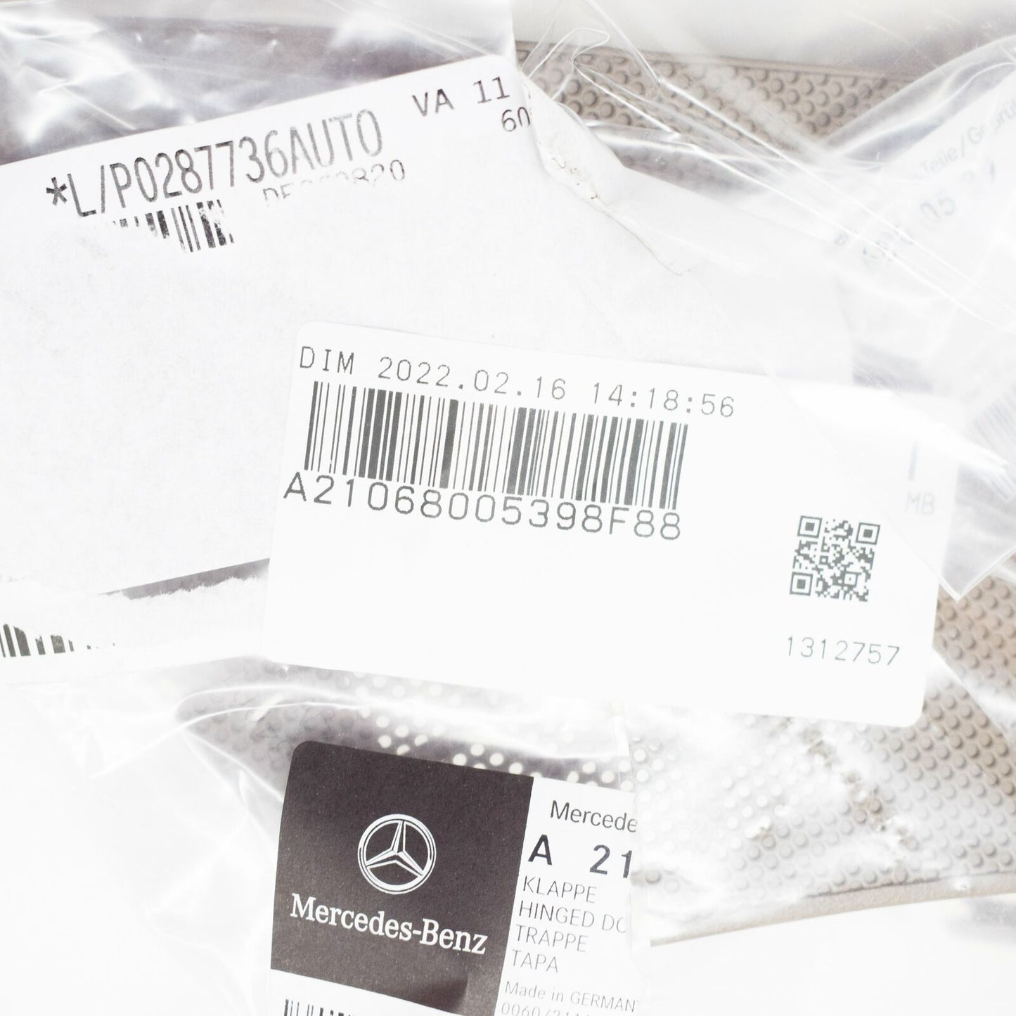 NEW MB E W210 DASHBOARD LEFT LOUDSPEAKER COVER LHD A21068005398F88 ORIGINAL