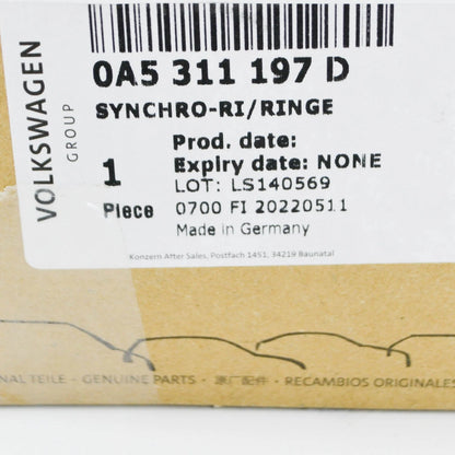 NEW AUDI Q3 F3 3RD GEAR SYNCHRONIZER RINGS SET 0A5311197D