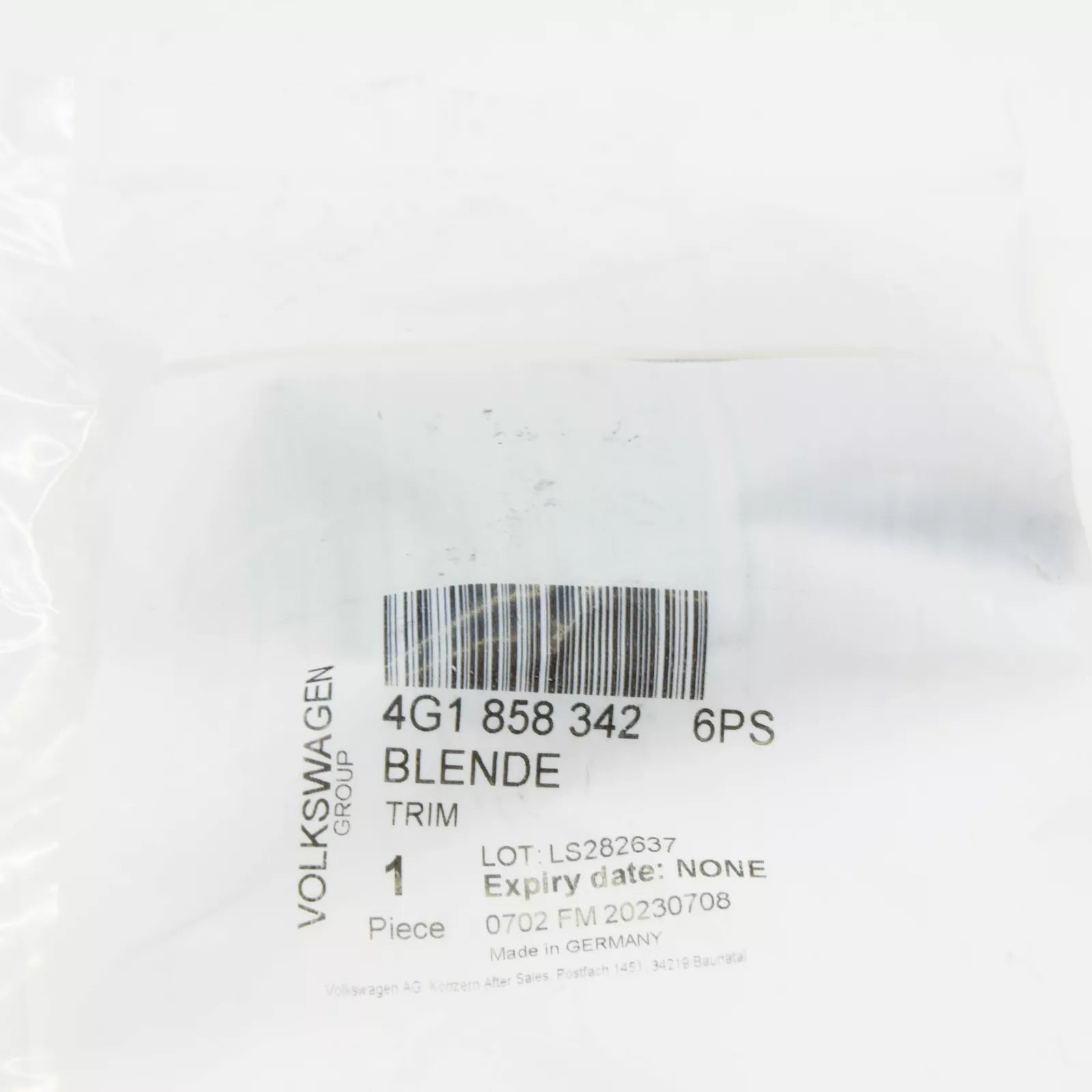 NEW AUDI A6 AVANT C7 RIGHT SWITCH BEZEL LHD 4G18583426PS ORIGINAL