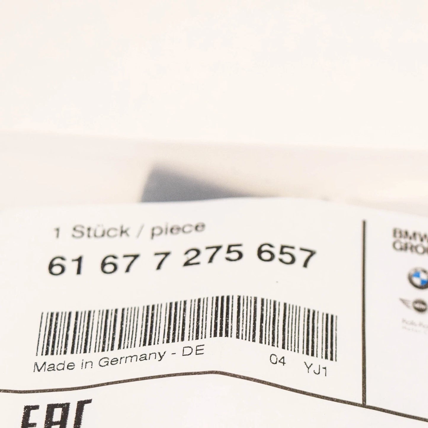 NEW BMW 3 F30 LEFT HEADLIGHT WASHER 61677275657 7275657 ORIGINAL