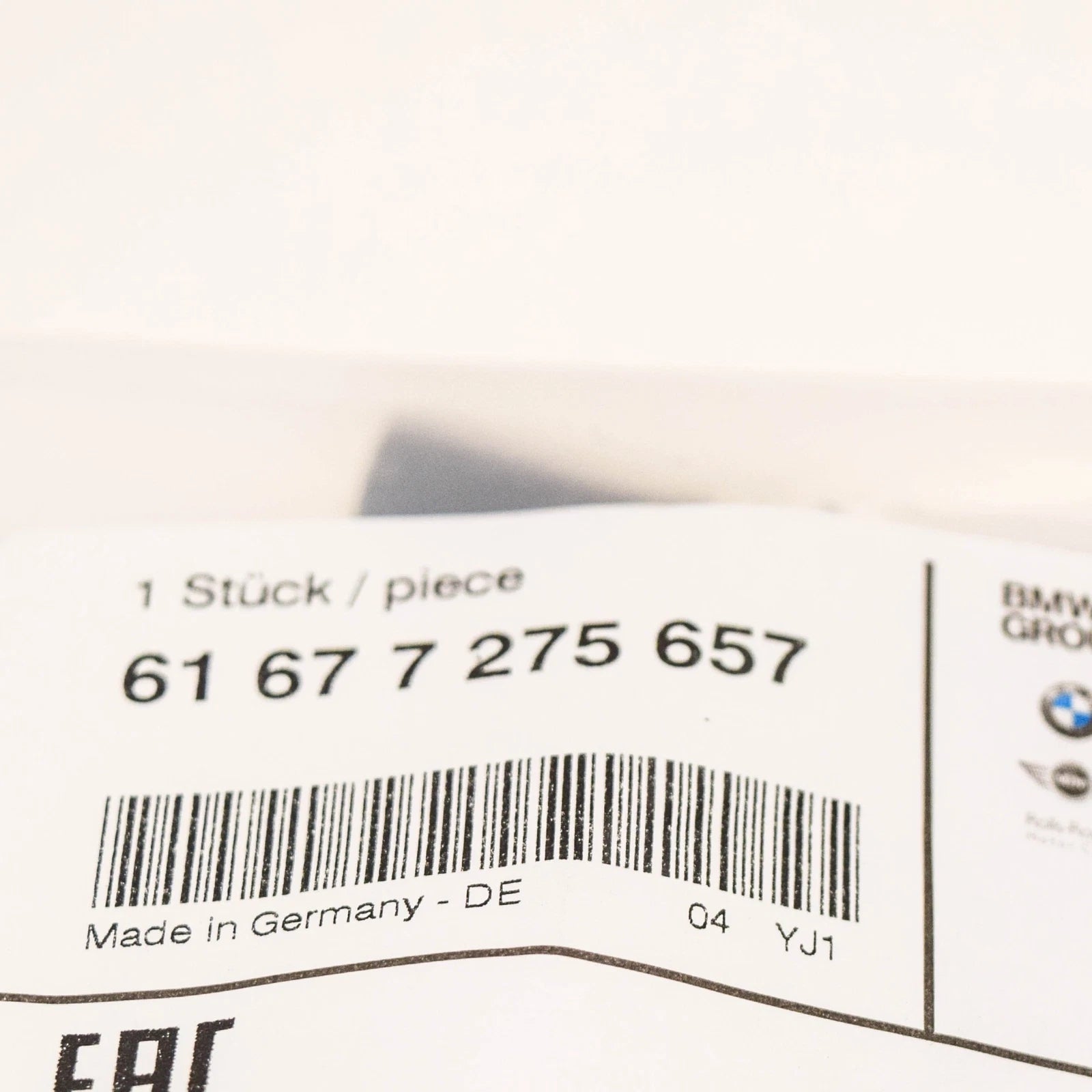 NEW BMW 3 F30 LEFT HEADLIGHT WASHER 61677275657 7275657 ORIGINAL