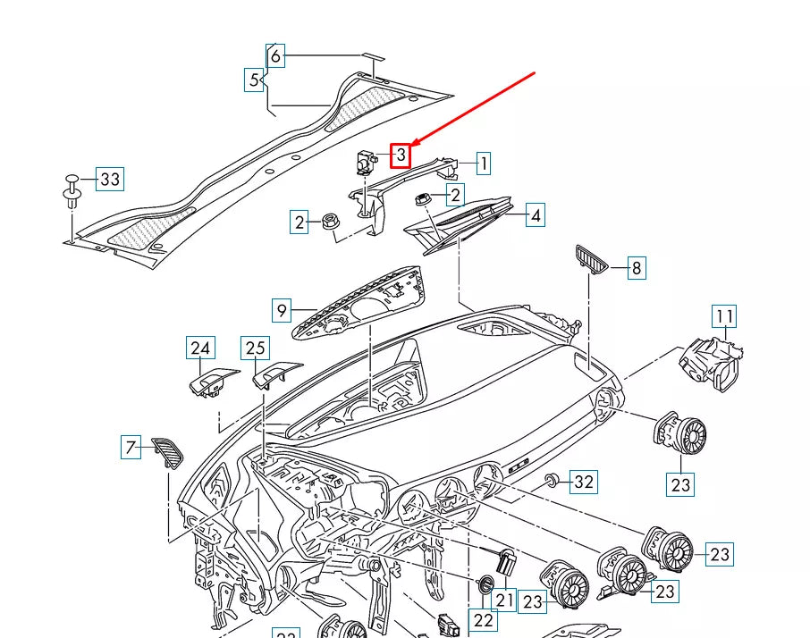 NEW AUDI A3 8V AIR QUALITY SENSOR 4H0907658D