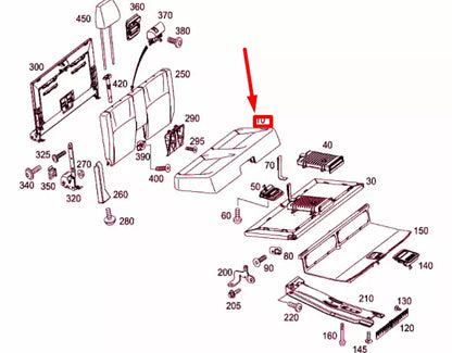 NEW MERCEDES-BENZ E T-MODEL S212 REAR SEAT CUSHION FOAM A21293008629D88 ORIGINAL