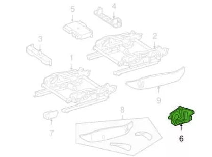 NEW MERCEDES BENZ SLK R171 RIGHT SEAT SWITCH BUTTONS A1718209910