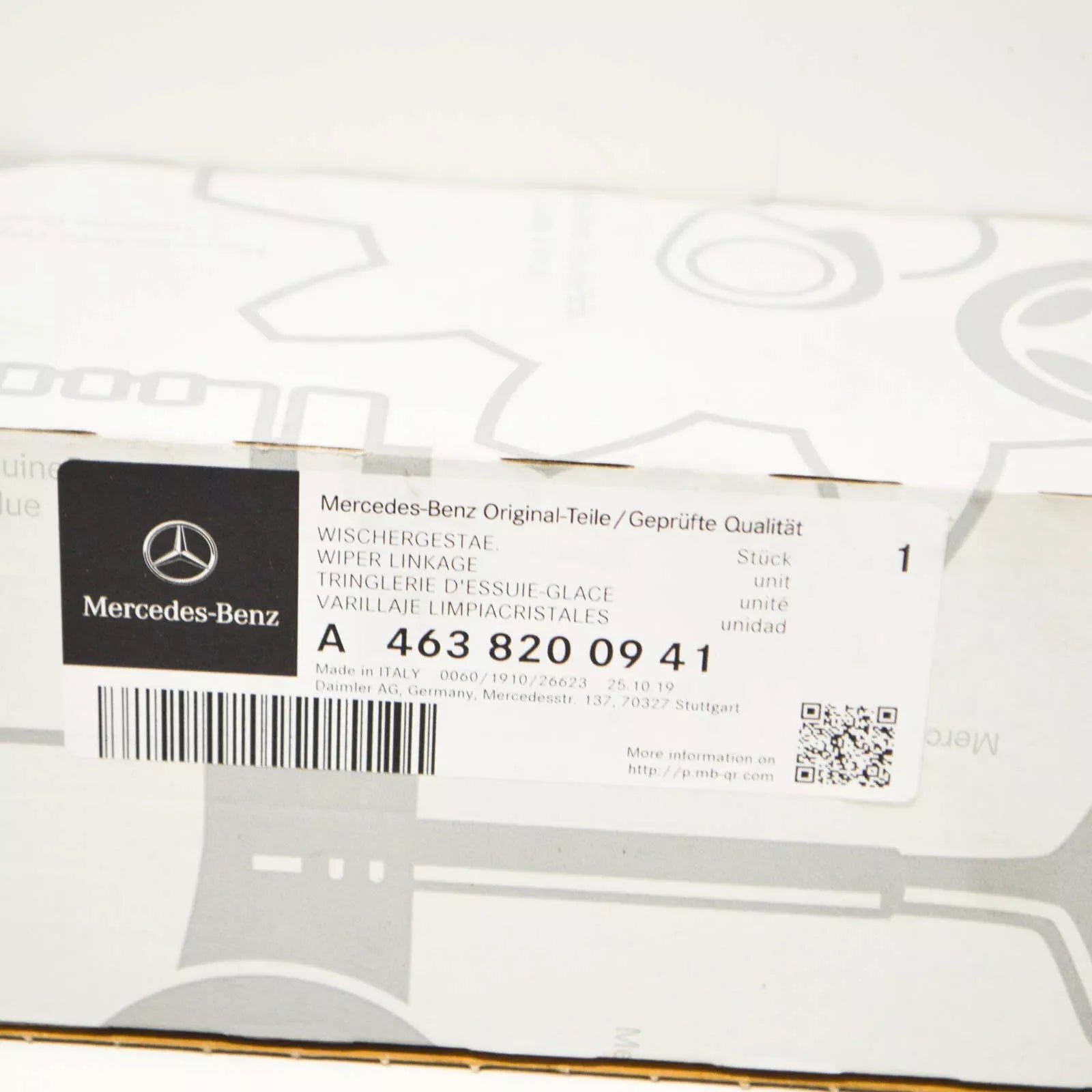 NEW MERCEDES BENZ G W463 FRONT WIPER LINKAGE MECHANISM LHD A4638200941 ORIGINAL