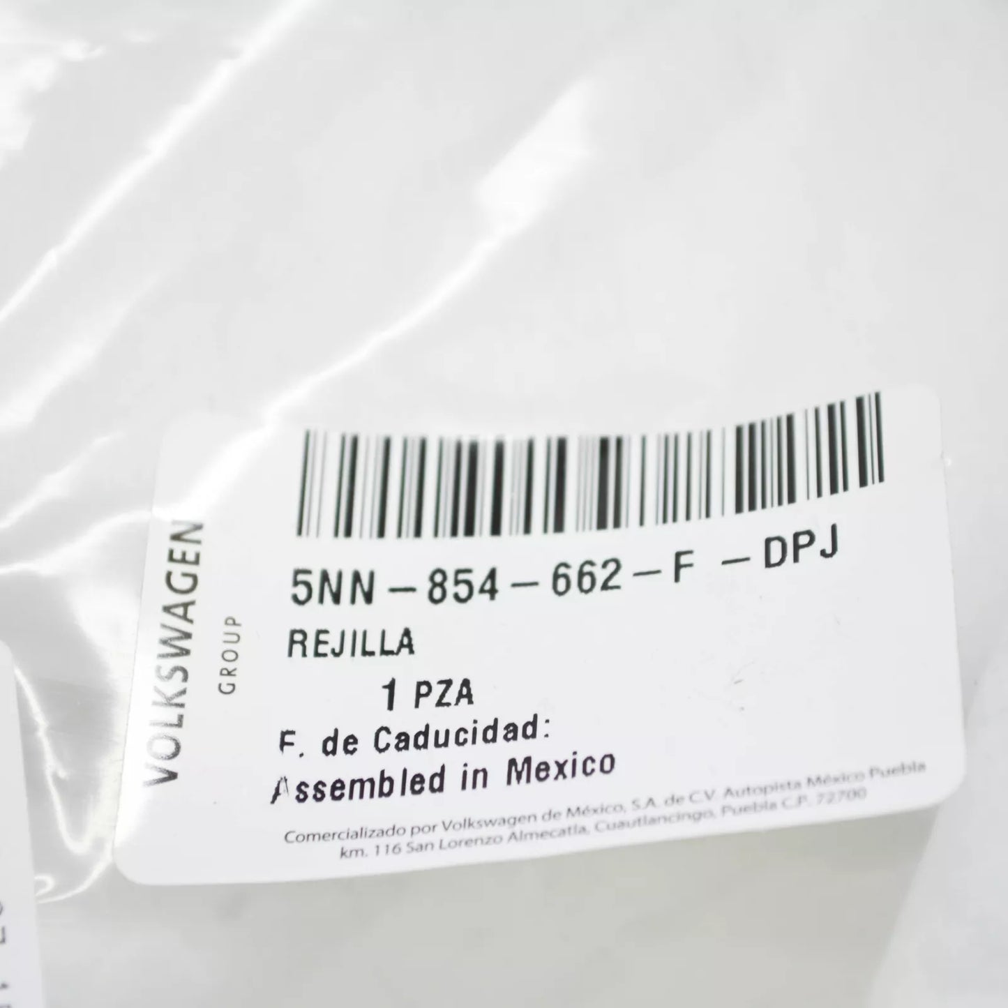 NEW VOLKSWAGEN TIGUAN AD FRONT RIGHT BUMPER GRILLE TRIM 5NN854662FDPJ