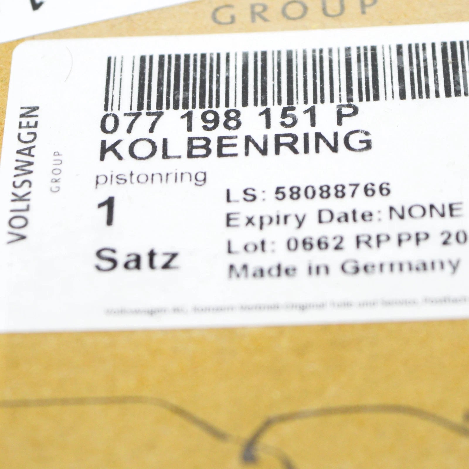 NEW AUDI R8 4S PISTON RINGS SET 077198151P