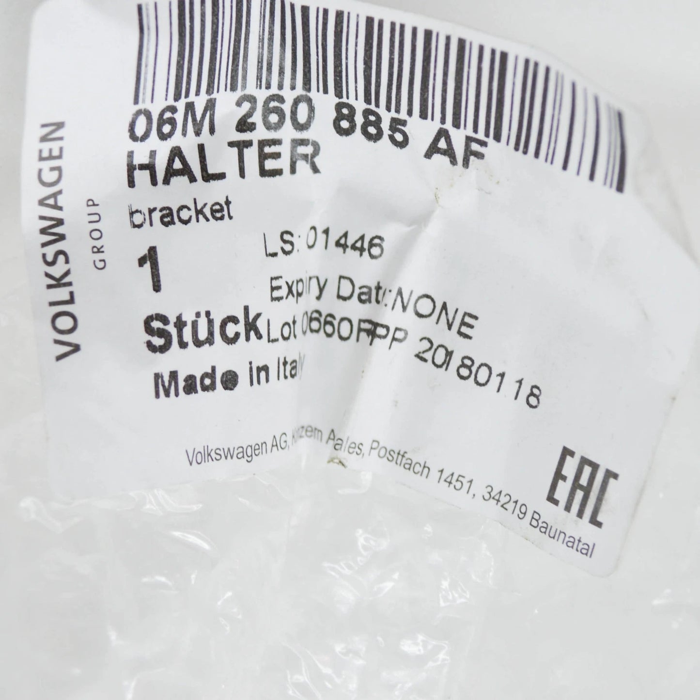 NEW AUDI A6 C8 A/C COMPRESSOR BRACKET 06M260885AF