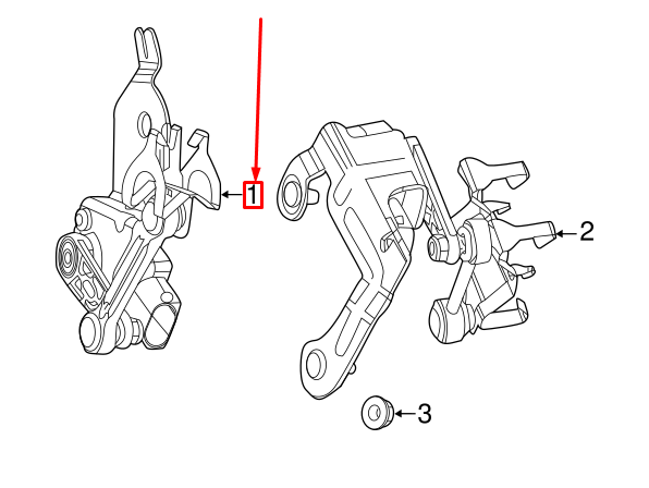 NEW MERCEDES-BENZ C W205 FRONT LEFT HEADLIGHT LEVEL SENSOR A2139053302 ORIGINAL