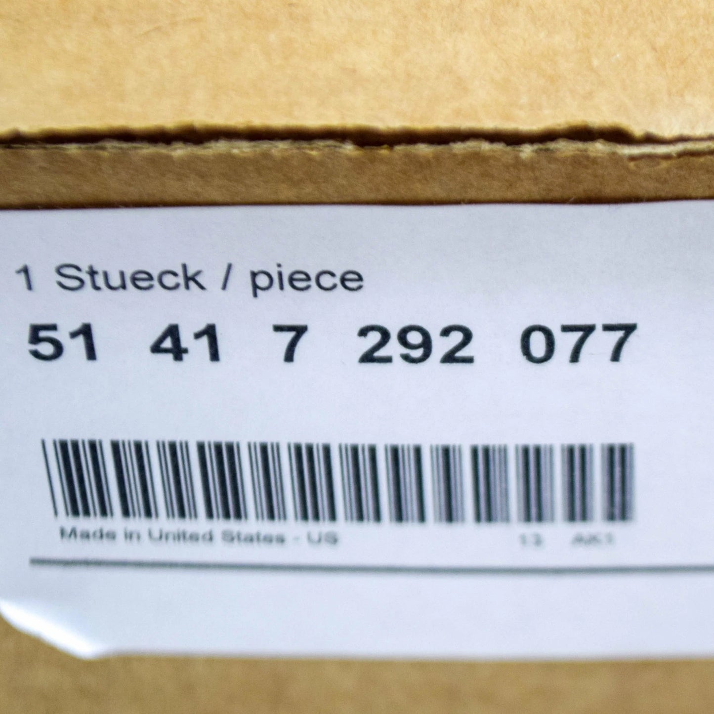 NEW BMW X5 F15 M F85 FRONT LEFT UPPER DOOR COVERING 51417292077 ORIGINAL