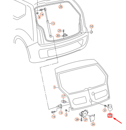 NEW VOLKSWAGEN UP REAR TRUNK LOCK WITH MICRO SWITCH 1S0827566A3FZ ORIGINAL