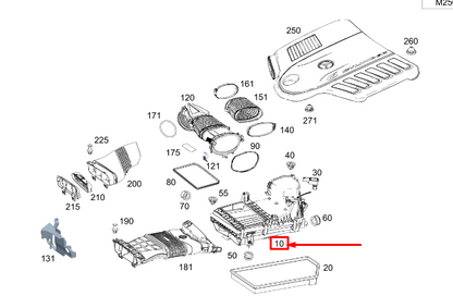new mercedes-benz gle w167 damping air filter a6540902601 original