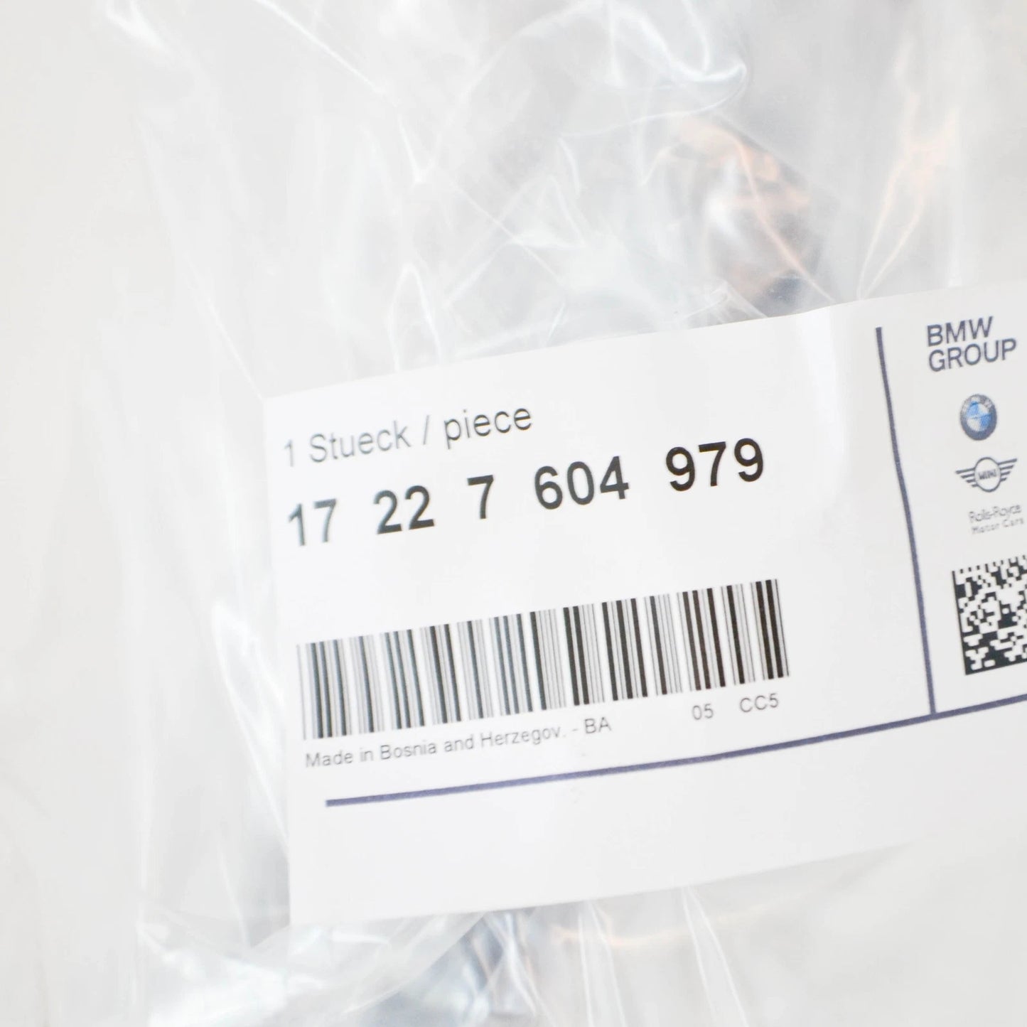 NEW BMW 3 F30 TRANSMISSION OIL COOLER LINE 17227604979 7604979 ORIGINAL