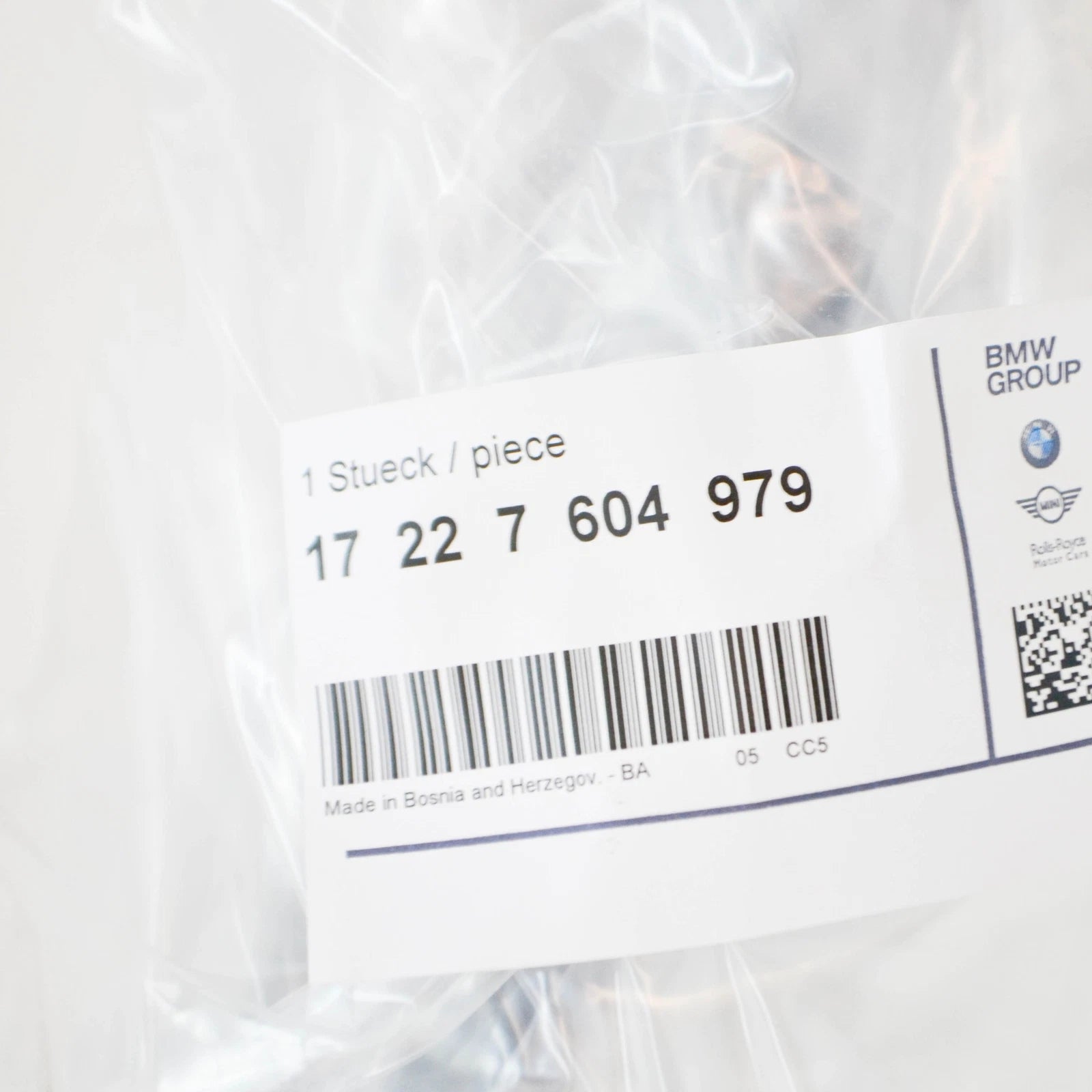 NEW BMW 3 F30 TRANSMISSION OIL COOLER LINE 17227604979 7604979 ORIGINAL