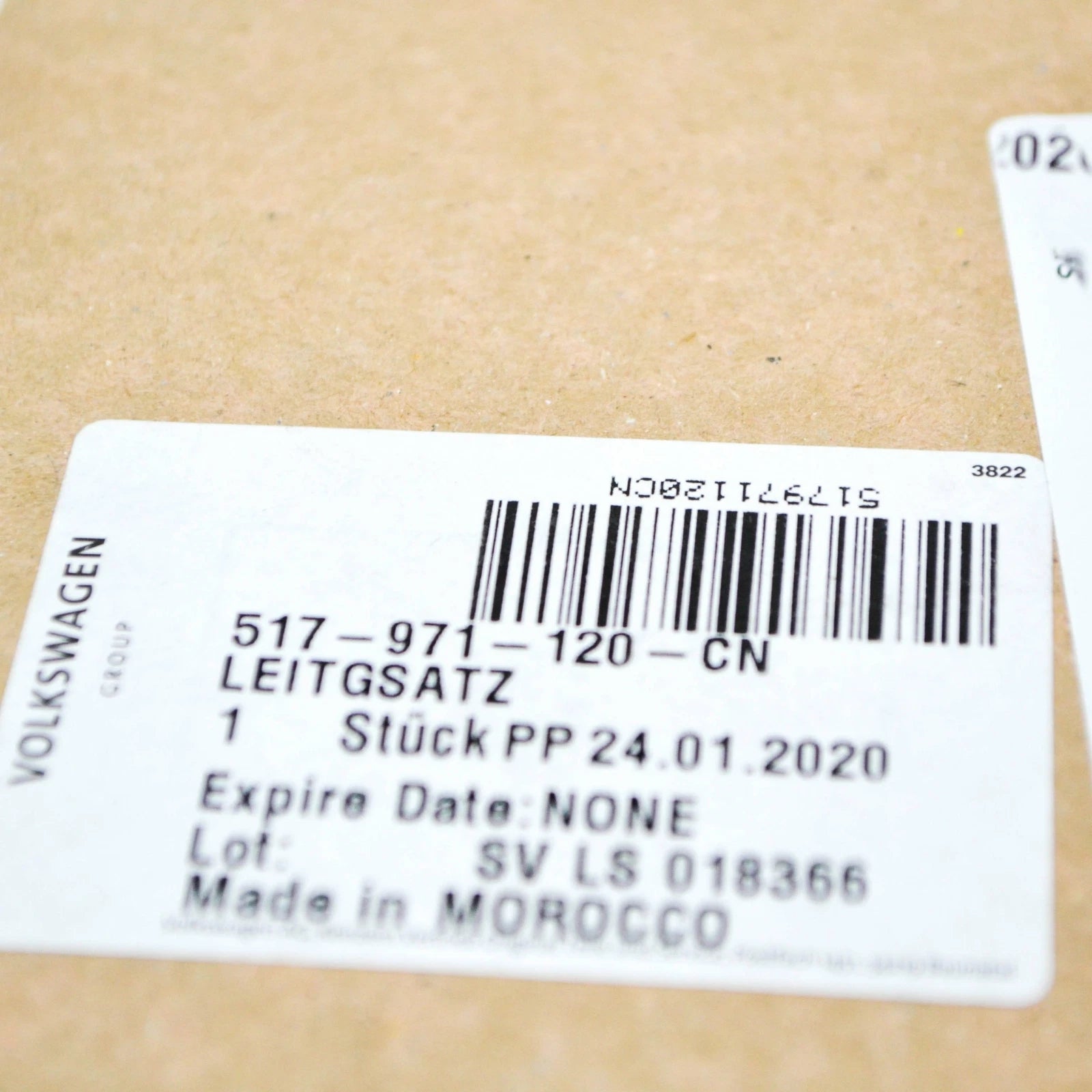 NEW VW GOLF SPORTSVAN MK7 FRONT LEFT DOOR WIRING CABLE LHD 517971120CN ORIGINAL