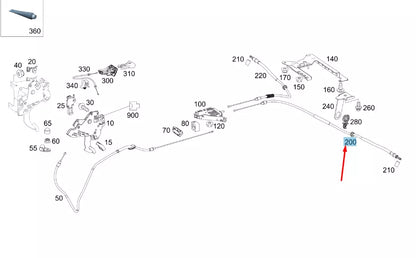 NEW MERCEDES-BENZ VITO W447 PARKING LEFT BRAKE CABLE A4474200685 ORIGINAL